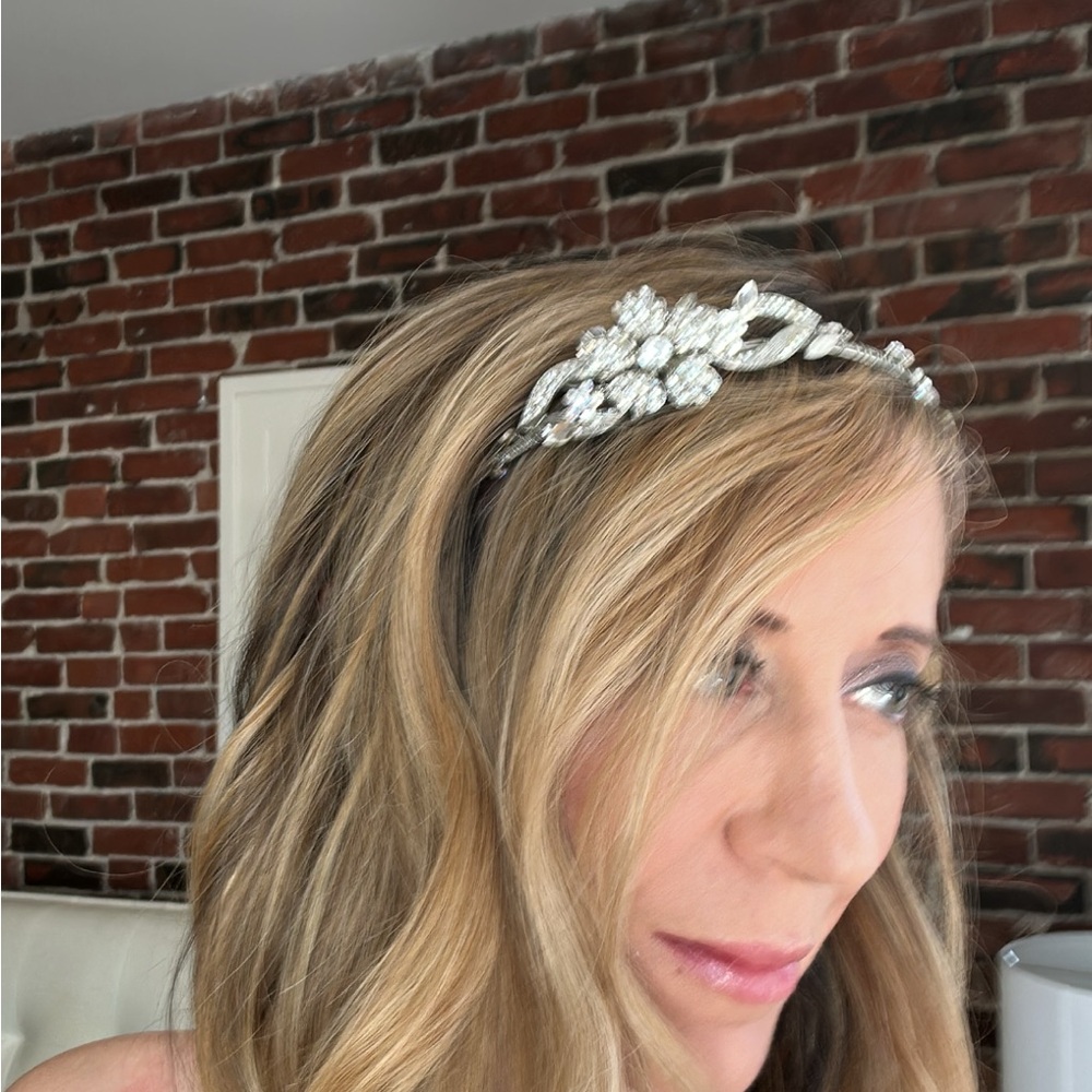 Sparkling Silver Crystal Headband